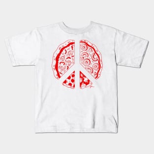 Pizza Peace Kids T-Shirt